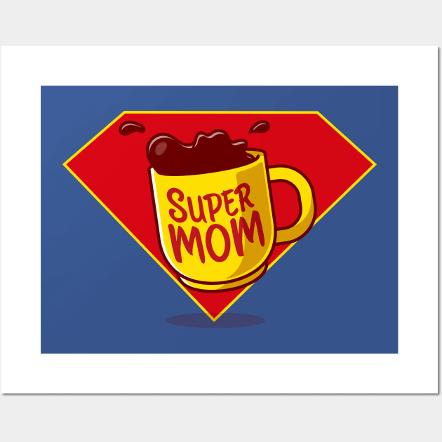 Super MOM Wall Art by LuksTEES